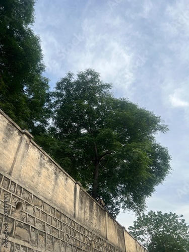 Great Wall of China ancient stone fortress under open sky