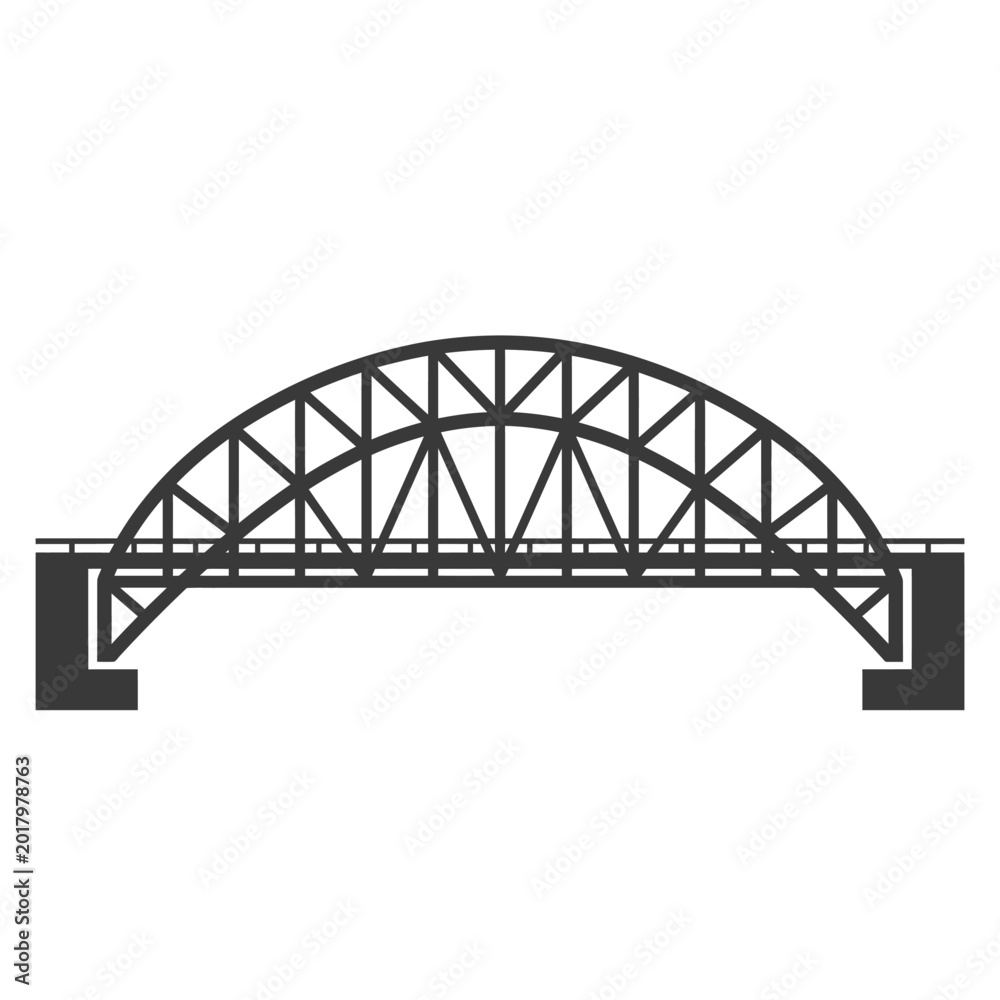 Obraz premium illustration of bridge construction drawing