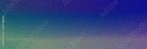 Foto Textured horizontal gradient strip shifting from deep blue to soft green with visible grain, great for web headers, banners, and edgy modern branding accents
