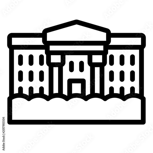 Photos White House outline icon