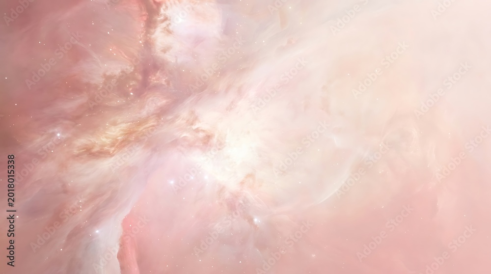 Fototapeta premium Luminous abstract cloud with soft gradient background and warm glowing light effect