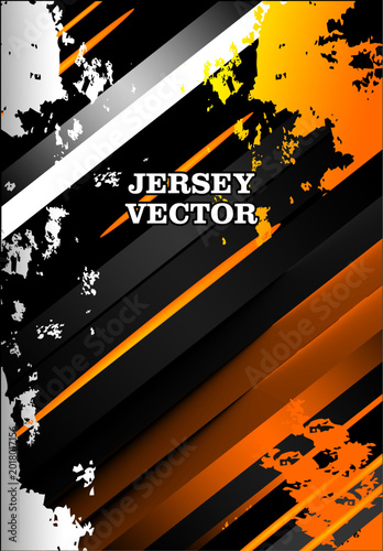 Orange and Black Esports Shir...
