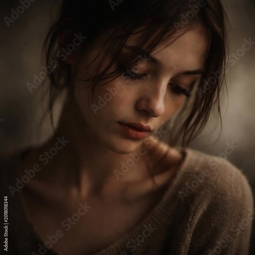 young-woman-melancholic-expression-sad-portrait-natural-light