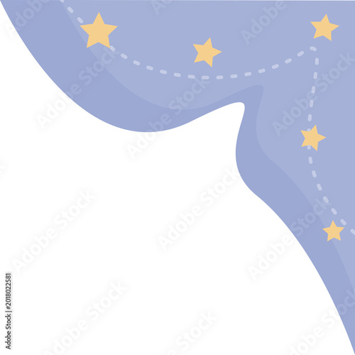 christmas card with stars
