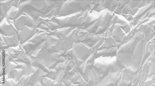 Foto Crumpled Paper Texture with Wrinkles and Creases on a transparent background