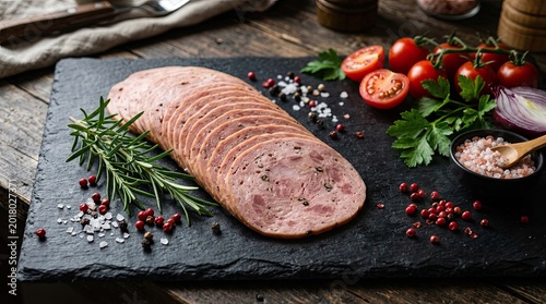 raw meat and vegetables