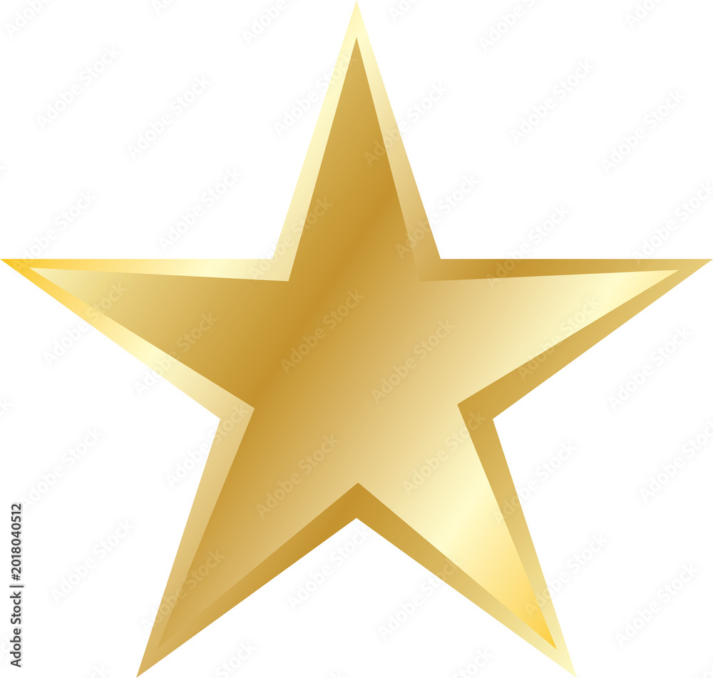 Obraz premium Gold Star Shape