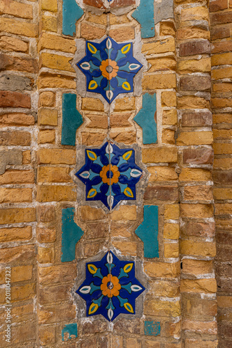 Bild auf Leinwand Mosaic of Guri Amir or Gur Emir is a mausoleum of the Mongol conqueror Amir Temu