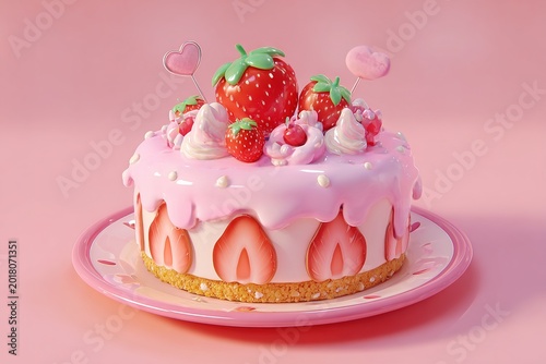 cupcake with pink frosting