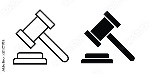 фотографія Auction icon series in black