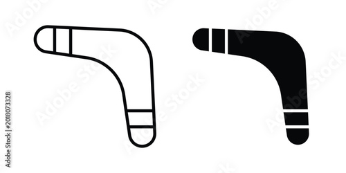 Photography Boomerang icon series in black