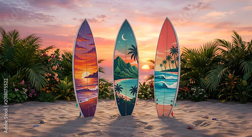 Surfboards Standing In Sand Images – Browse 36,104 Stock Photos