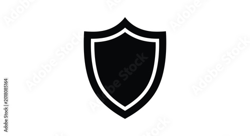 Free Download Black shield shape with white outline isolated silhouette high quality professional detailed - GFXLoad