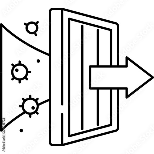 Line Art Hepa Filter Icon