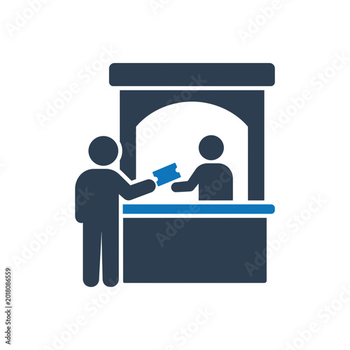 Buying Movie Tickets Icon