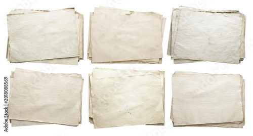 Collection of Vintage Blank Aged Papers