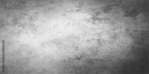 Schilderij op canvas Grunge metal concrete wall texture with dark vintage rough surface background