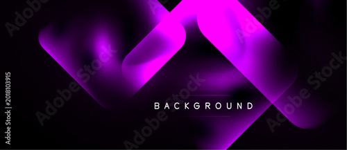 Abstract pink ribbons over black background. Modern design, gradient effect, dynamic composition. Text reads background.