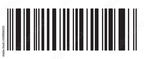 Photos Barcode symbol fake barcode sample vector illustration, mockup product labeling