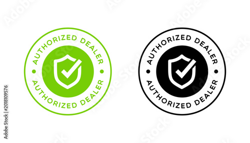Vector Authorized Dealer Badge Label