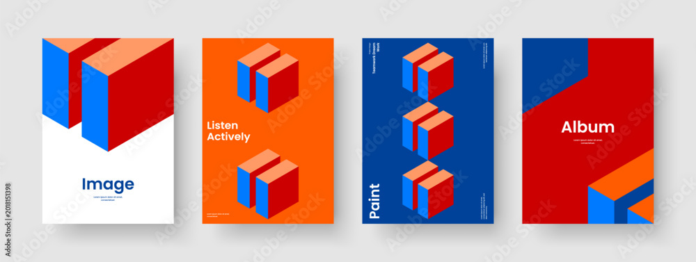 Obraz premium Abstract Report Layout. Creative Book Cover Template. Geometric Poster Design. Background. Brochure. Flyer. Banner. Business Presentation. Pamphlet. Magazine. Notebook. Portfolio. Newsletter