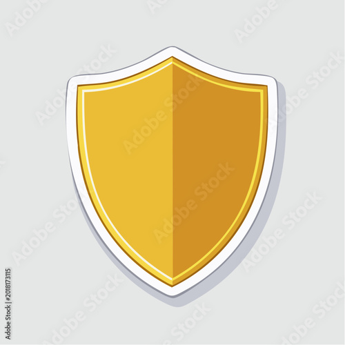 Free Download Golden Shield Icon - GFXLoad