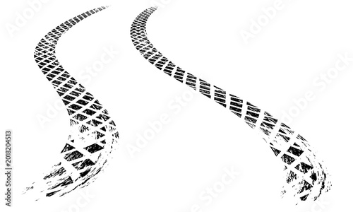 Automotive Burnout Skidmark and Tire Track Trace for Racing Design on transparent png