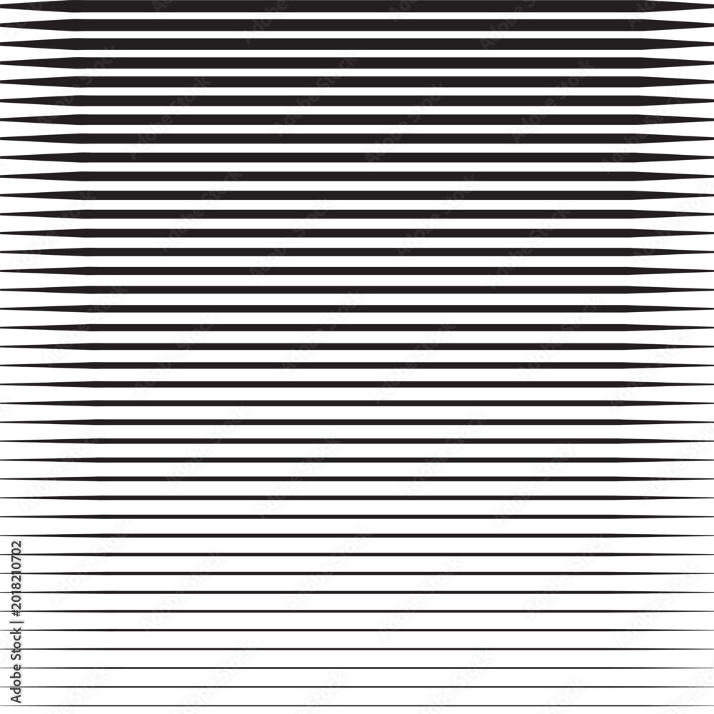 Obraz premium Gradient lines seamless pattern. horizontal black stripes, parallel white lines from thick to thin. Vector Pattern with gradient effect. Template for backgrounds and stylized textures. EPS10.