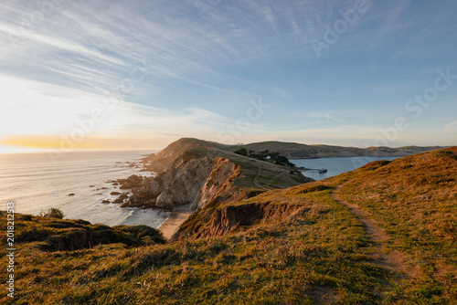 Bild auf Leinwand Golden Hour at Chimney Rock