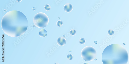 Abstract geometric background gradient soft light blue bokeh for Graphic Business background hitech technology digital design illustration web template background backdrop desktop wallpaper bubbles