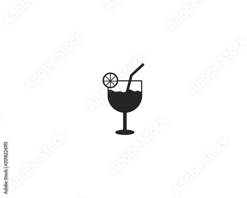 Cocktail or mocktail drink icon
