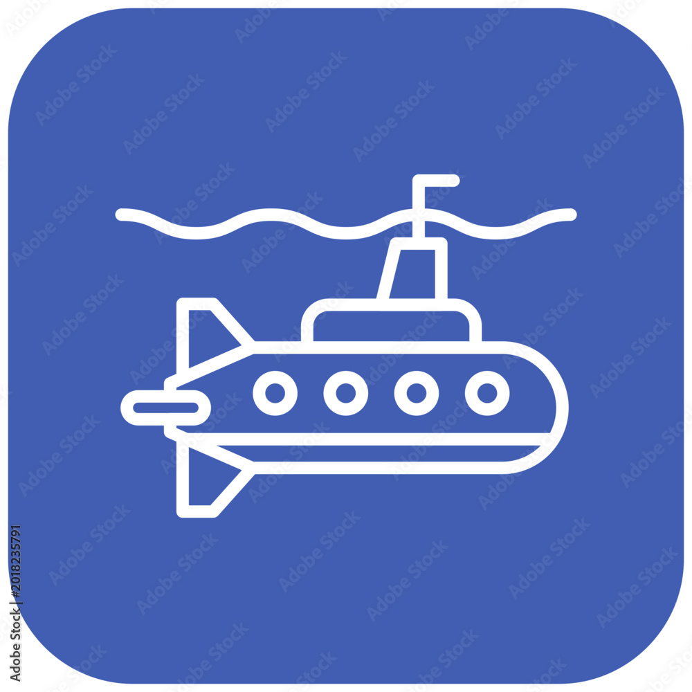 Fototapeta premium Submarine Icon