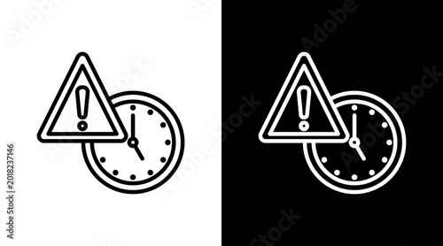 Foto Priority White Icon Set Design
