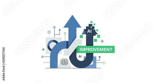 Tableau sur toile Business Growth and Development Concept.