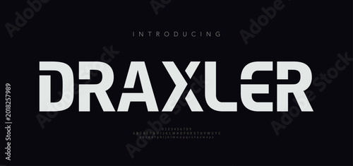 Technology modern minimal logo alphabet bold font. Abstract technology scifi game futuristic typography sport, fashion, brand, creative logos fonts. vector illustration