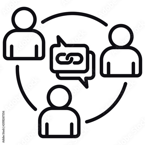 Tableau sur toile Collaboration Tools Icon