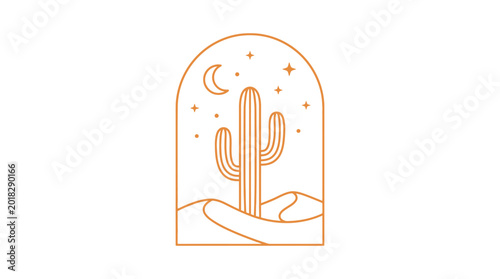 Photos Cactus plant in a desert landscape.
