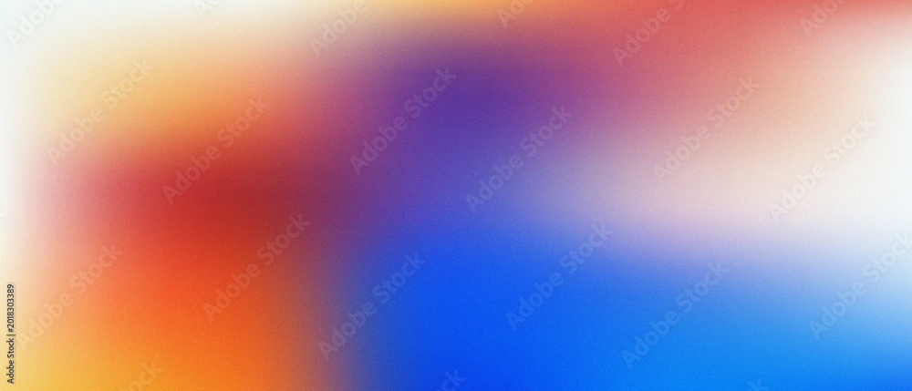 Naklejka premium Abstract blurred background with vibrant gradient colors, soft texture, and grainy noise effect for modern design projects