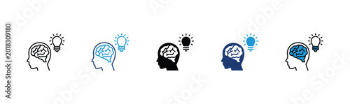 Tableau sur toile Instinct Icon Set Multiple Style Collection