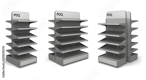 Sleek Retail Display: 3D Render Series