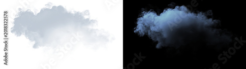 Fotografi Atmospheric White Cloudscape With Soft Transparent Mist and Fluffy Sky Elements,
