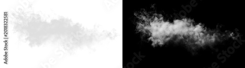 Fotografi Atmospheric White Cloudscape With Soft Transparent Mist and Fluffy Sky Elements,