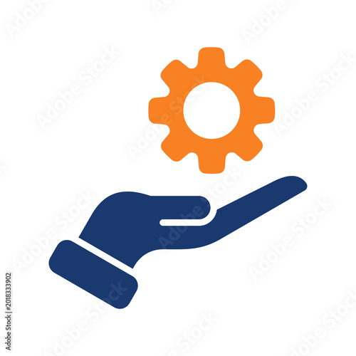 Project Management Simple Flat Icon Vector Illustration 