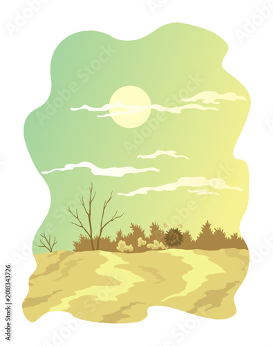 Canvastavla Climate change with land degradation