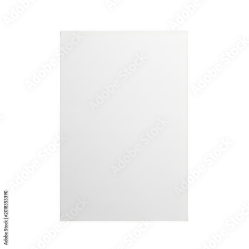 Simple clean empty white paper sheet Isolated Mockup Png.