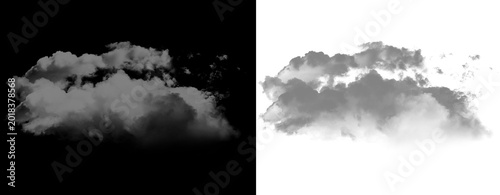 Bild auf Leinwand Dark Storm Cloud PNG