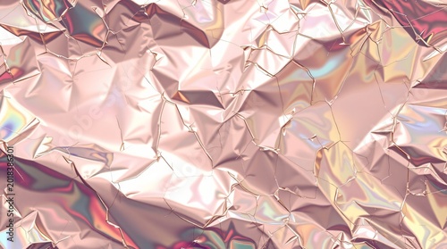 Premium Shifting Color Metallic Foil Abstract Wallpaper with Iridescent Texture Detail