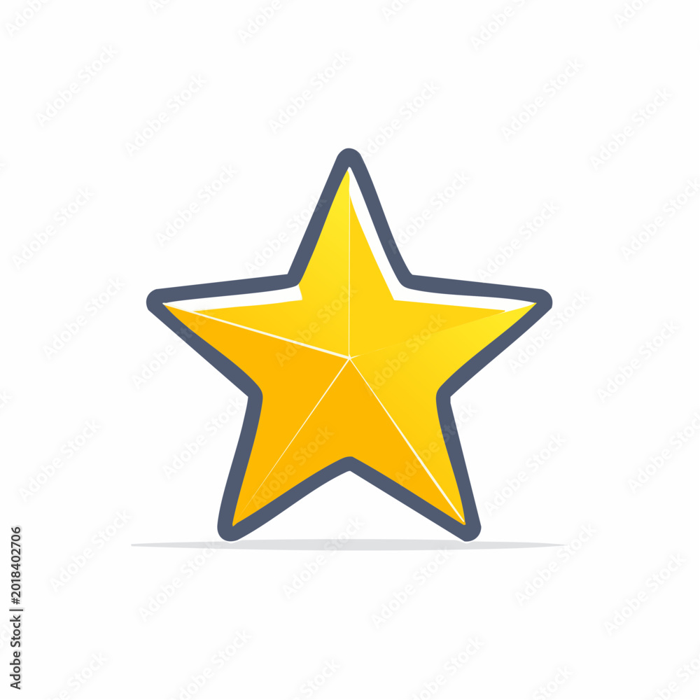 Obraz premium Golden Star Icon