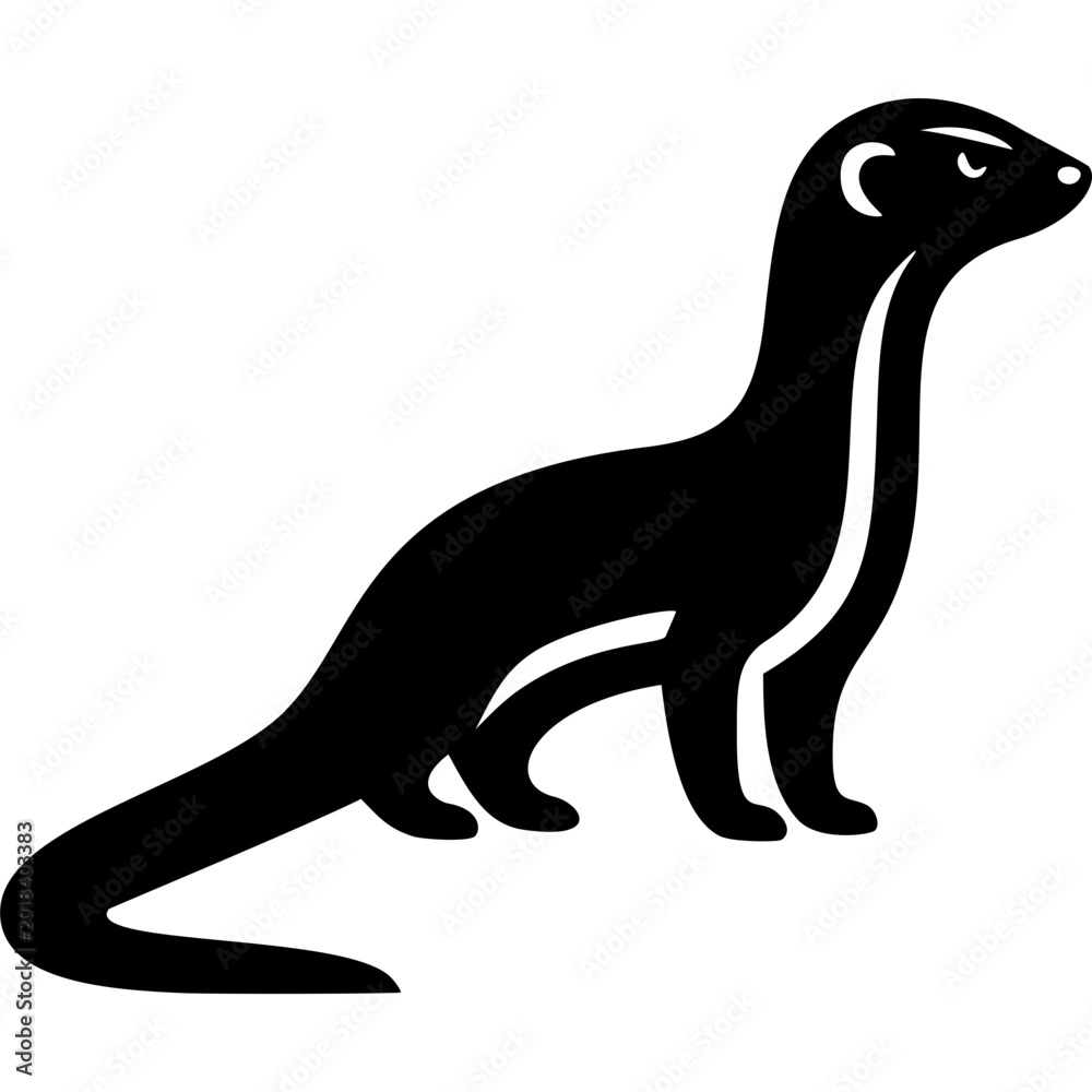 Fototapeta premium Mongoose Icon Vector
