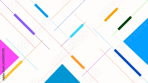 Modern Abstract Background with Minimalist Diagonal Geometric Lines Shapes Flat Colorful Frame Design Vector. Good for Website Banners, Corporate Presentations, Branding, Posters, Social Media